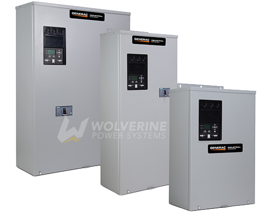 Generac TX Series 301 and 611 transfer switches from Wolverine Power Systems of Michigan